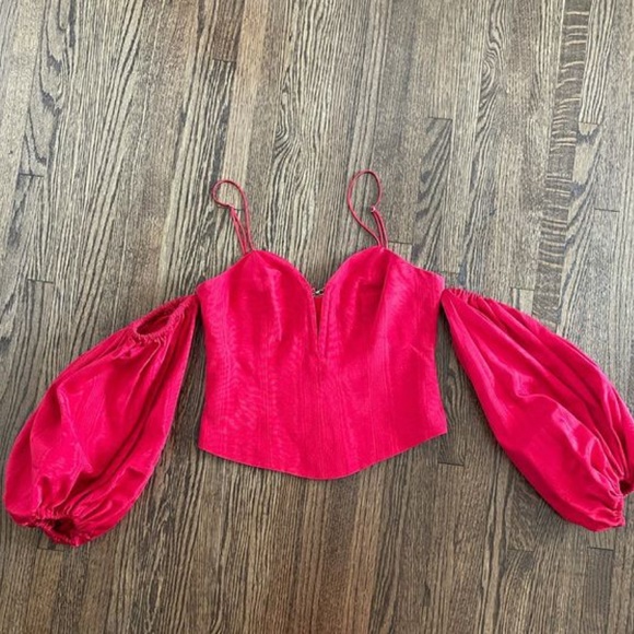 FOR LOVE & LEMONS | corset with removable puff sleeves - Picture 3 of 9